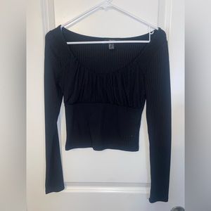 Forever 21 black long sleeve top
